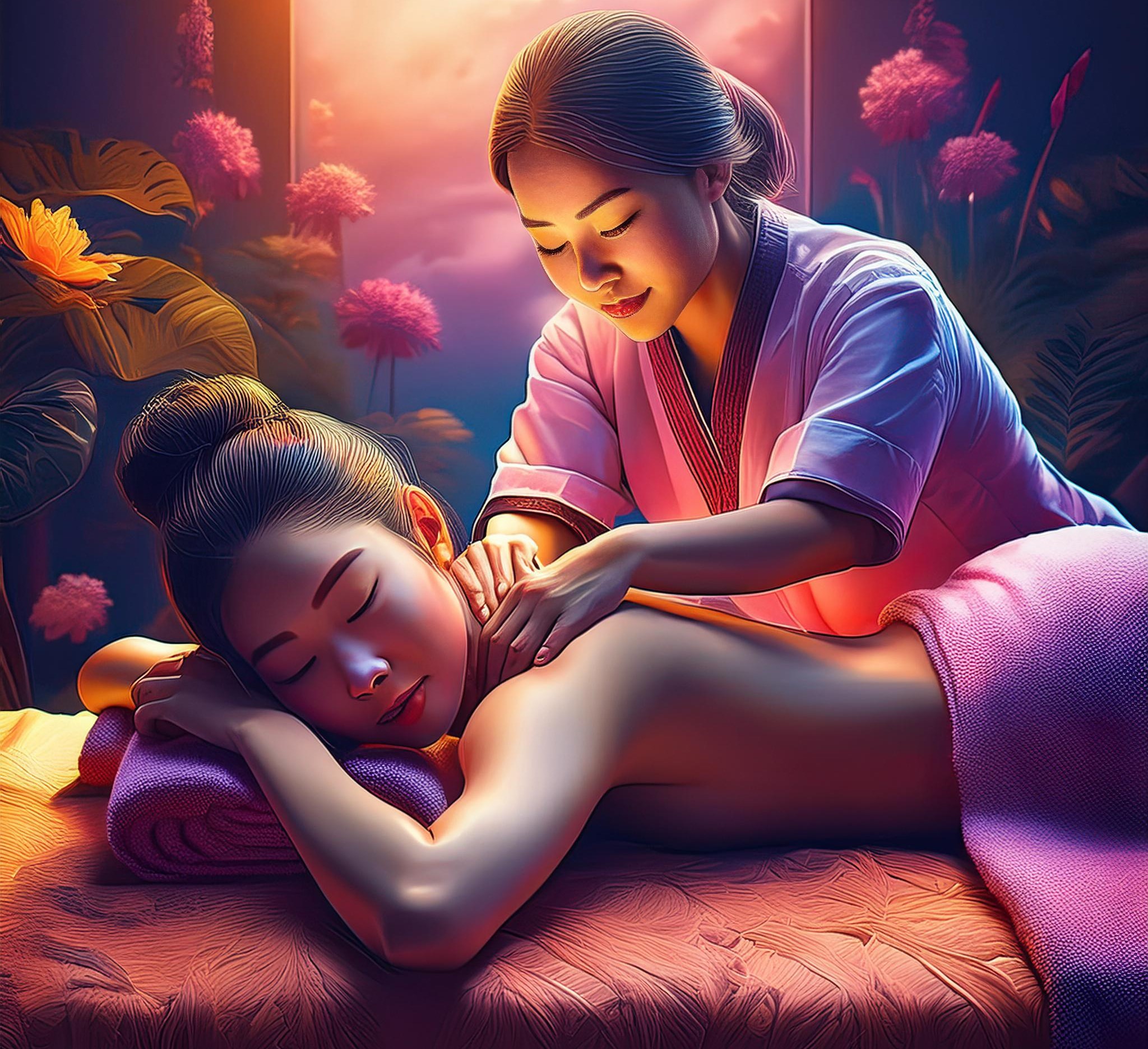 Thai Rücken/Nacken/Schulter Massage